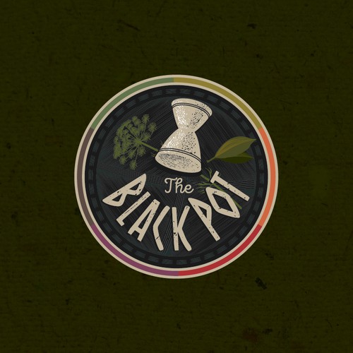 Spice logo with the title 'Logo for The Black Pot'