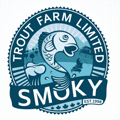 Fish brand with the title 'Bring us into the 21st Century. Successful family run fish farm needs a new image.'