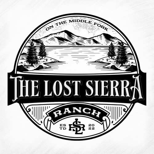 Vintage brand with the title 'The Lost Sierra Ranch'