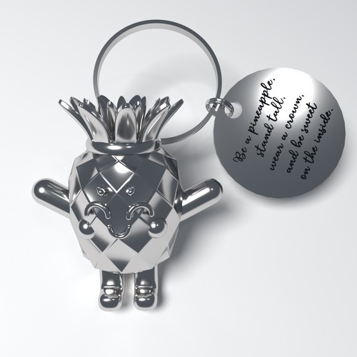 Keychain design with the title '3d Design'