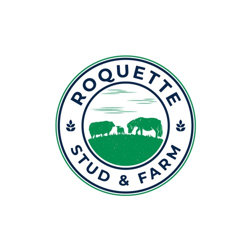 Lamb logo with the title 'Roquette Stud & Farm'