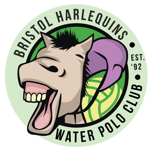 Horse artwork with the title 'Bristol Harlequins'