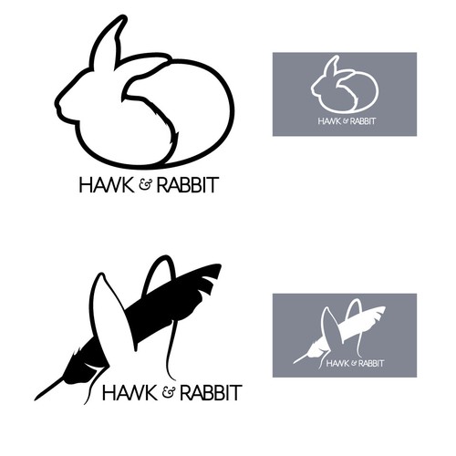 Hawk logo with the title 'Hawk & Rabbit'