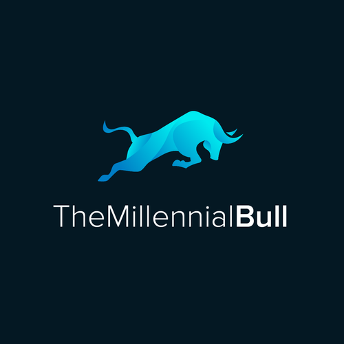 3D logo with the title 'The Millennial Bull'
