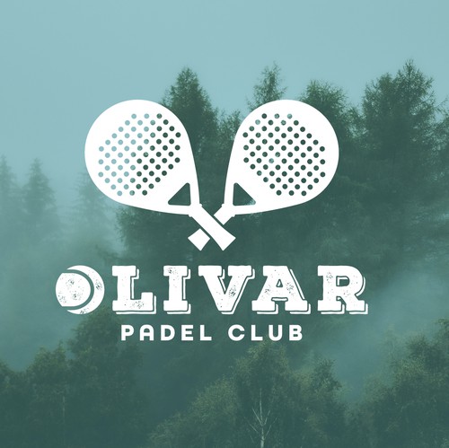 Tennis logo with the title 'Logo design for a padel club.'