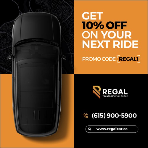 Instagram ad design with the title 'Nashville’s Transportation Experts – Social Media Ad Campaign'