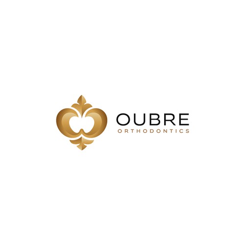 Royal design with the title 'Creative logo for Oubre Orthodontics'