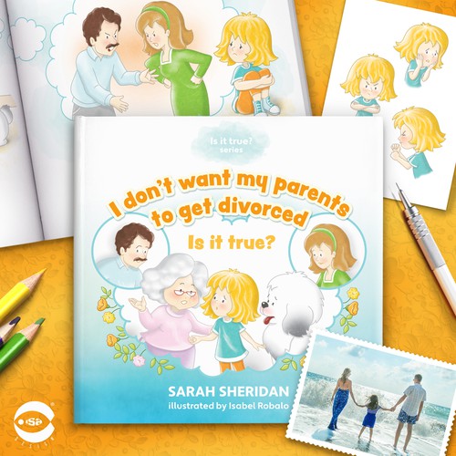 Design with the title '“I don’t want my parents to get divorced” by Sarah Sheridan'