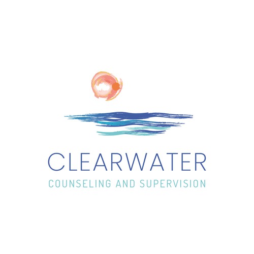 Sunset logo with the title 'Clearwater'