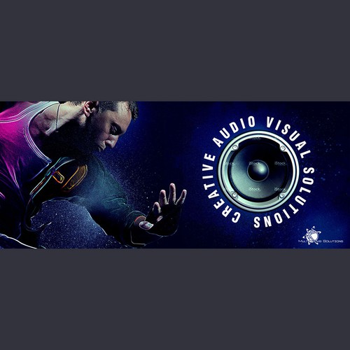 Creative illustration with the title 'Website banner design '