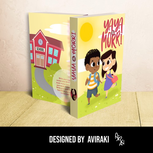 Pastel artwork with the title 'Children's book cover. '