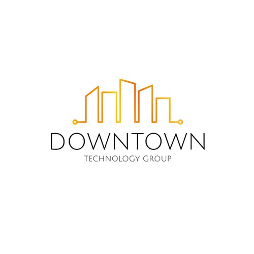 Downtown logo with the title 'Downtown Technology Group Logo'