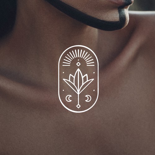 Earthy design with the title 'Warm, modern logo for holistic skincare studio'