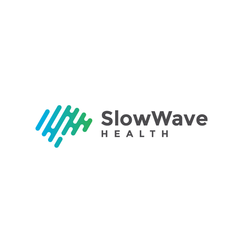 Medical logo with the title 'BRANDING :: Slow Wave Health - USA'