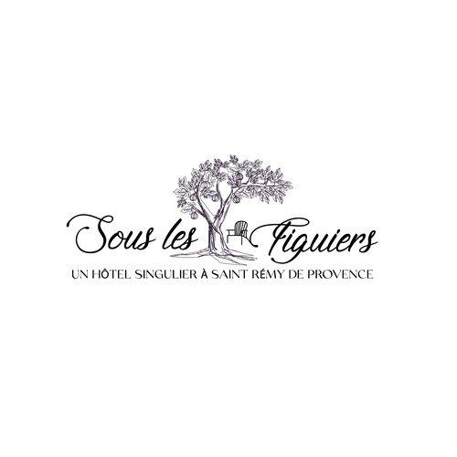 Realistic logo with the title 'Sous les Figuiers logo'