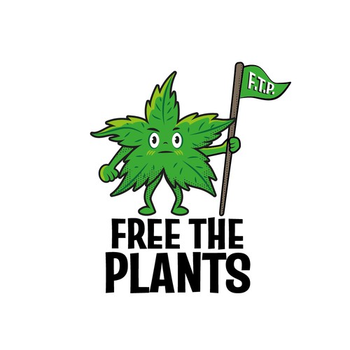 Marijuana leaf design with the title 'Flag'