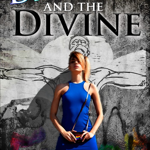 Contemporary book cover with the title 'print or packaging design for Author'