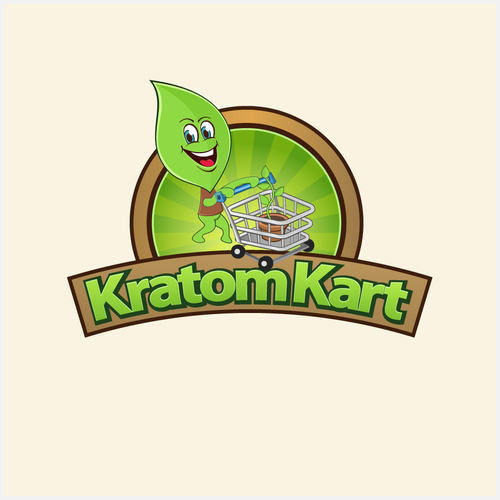 Cart logo with the title 'LEaf mascot'