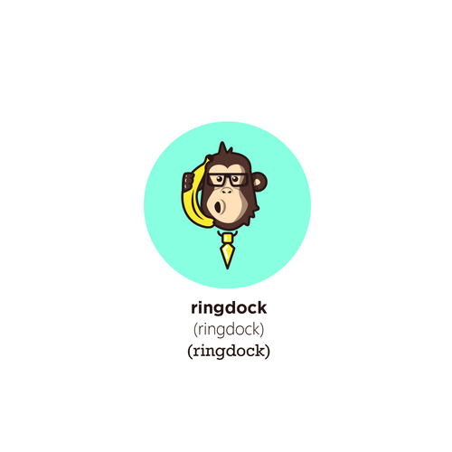 Banana logo with the title 'ringdock logo submission'