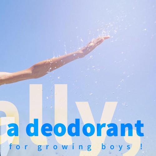 Deodorant design with the title 'Level Up banner '