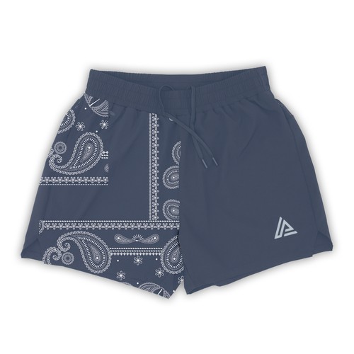 Paisley design with the title 'Gym Shorts'