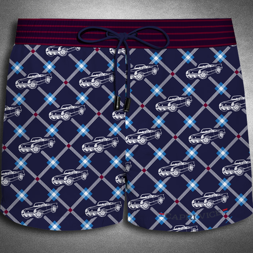 Beachwear design with the title 'Beachwear Design'