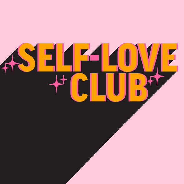 Fun design with the title 'Self Love Club -  1-on-1 Project'