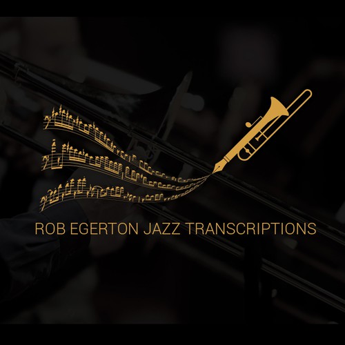 Notes design with the title 'Logo and YouTube channel art for music transcription'