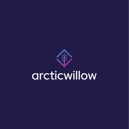 Meaningful logo with the title 'Nature-inspired tech logo for consulting: Arctic Willow'