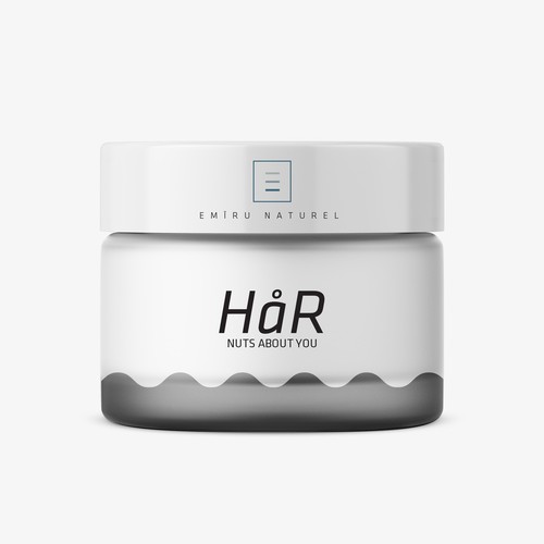 Vector label with the title 'HåR'