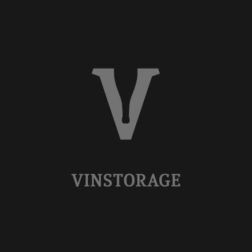 Self storage logo with the title 'WINE STORAGE FACILITY START UP NEEDS MODERN LOGO'