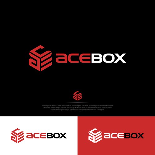 Garage design with the title 'Logo Concept for Ace Box'