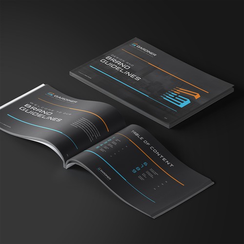 Construction design with the title 'HVAC, building automation and construction brand.'