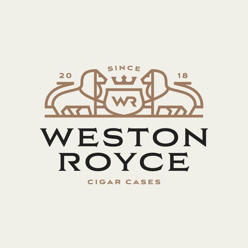 Crest logo with the title 'Luxurious/Mature style Logo "Weston Royce"'