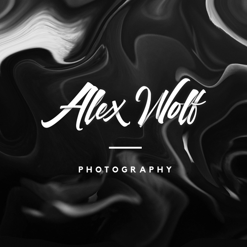 Rich logo with the title 'Rich and Edgy Lettered Logo-Type for Photographer'