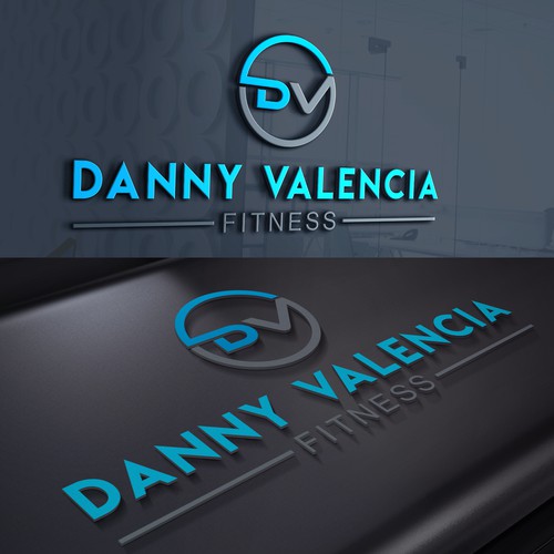 Best logo with the title 'DANNY VALENCIA FITNESS  LOGO'