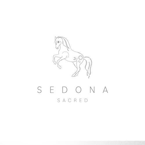 Retreat logo with the title 'SEDONA SACRED'