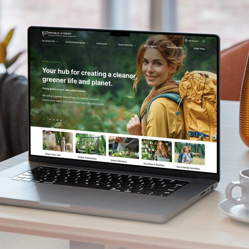 Figma design with the title 'Republic of Green'