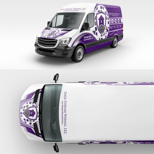 Industrial design with the title 'DATA STREAM WIRING'