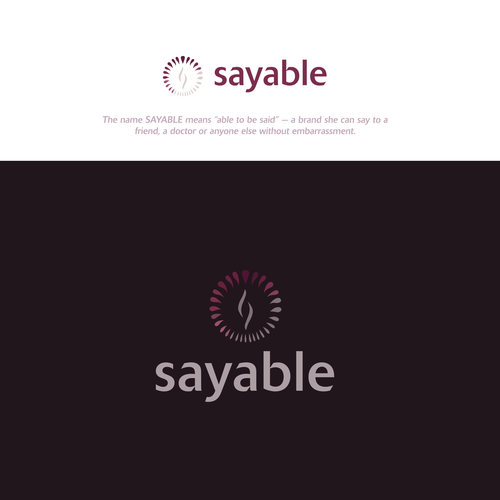 Design with the title 'Logo for sayable'