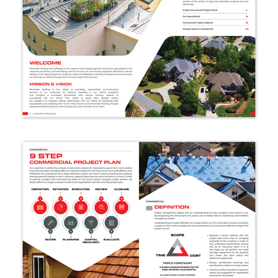 Roofing Company Brochure