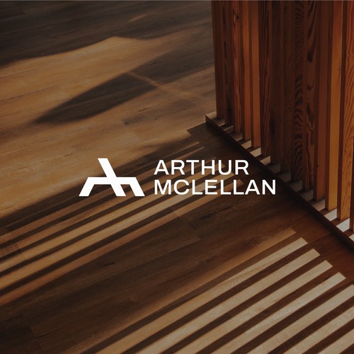 Chair brand with the title 'Logo for a Wooden Furniture Brand'