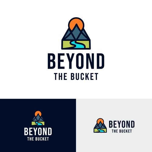 Media design with the title 'Beyond the Bucket Logo'
