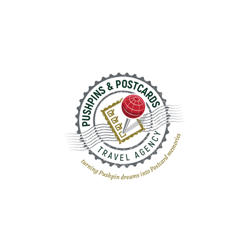 National park design with the title 'Travel agency logo and brandguide'