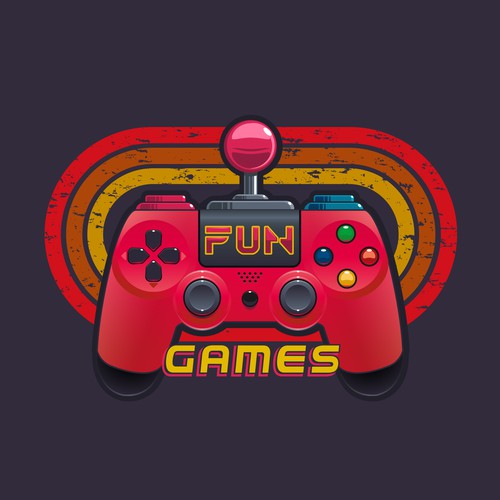 Video game logo with the title 'Logo Concept for a arcade room'