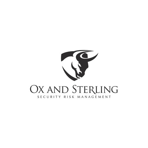 Ox logo with the title 'Bold Ox Logo for Security Management Company'