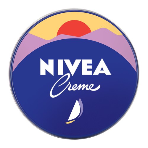 Lake artwork with the title 'Nivea Cream Anniversary Swiss Design'