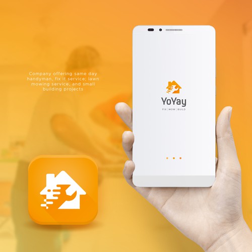 App brand with the title 'Logo for same day handyman service'