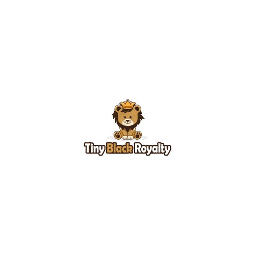 Toddler logo with the title 'Playful logo for Tiny Black Royalty'
