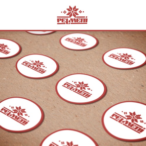 Authentic brand with the title 'Russian/Ukrainian food cart logo'